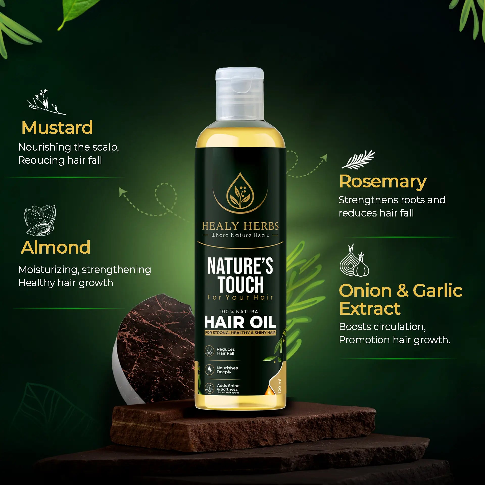 Nature's Touch Hair Oil by Healy Herbs